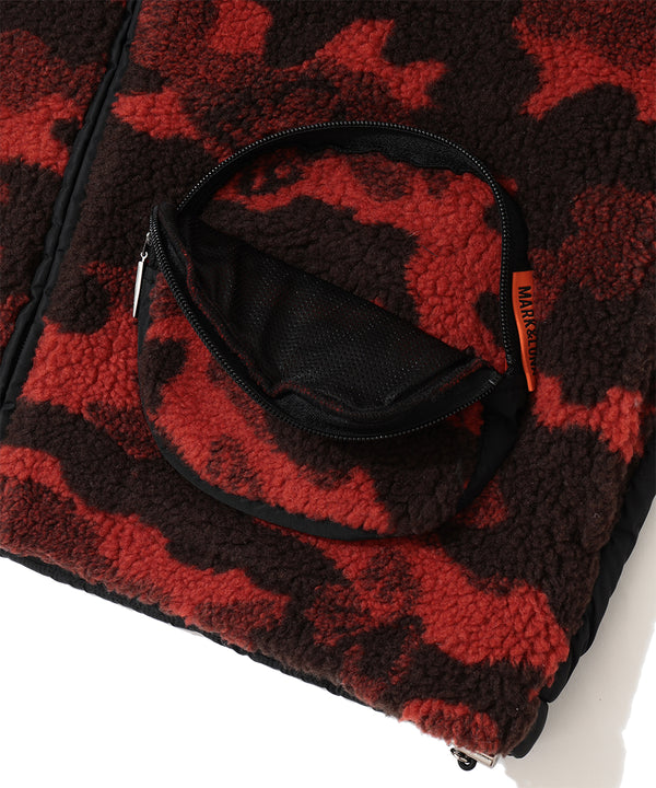 Mercury Camo Boa Fleece Vest | MEN