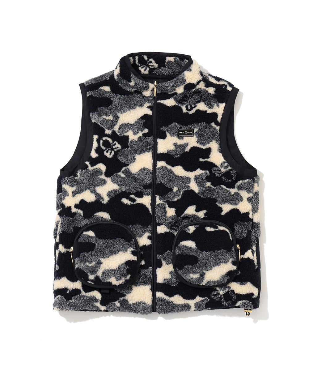 Mercury Camo Boa Fleece Vest | MEN
