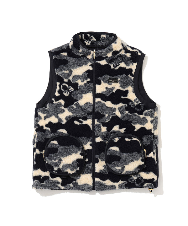 Mercury Camo Boa Fleece Vest | MEN