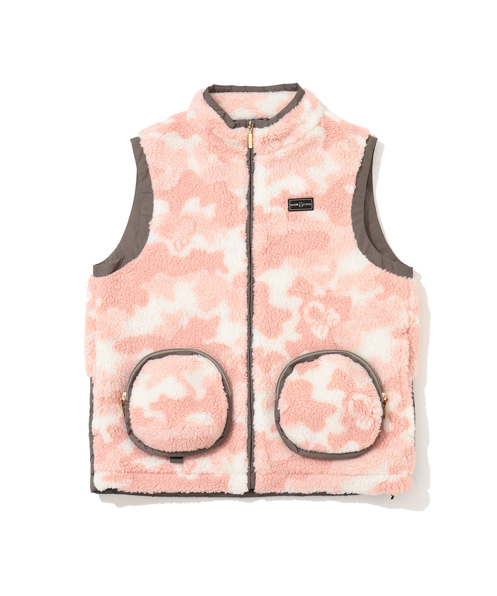 Mercury Camo Boa Fleece Vest | MEN