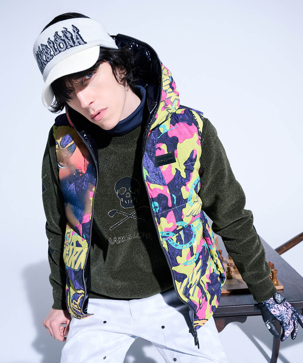 Pluri Camo Strech Down Vest | MEN