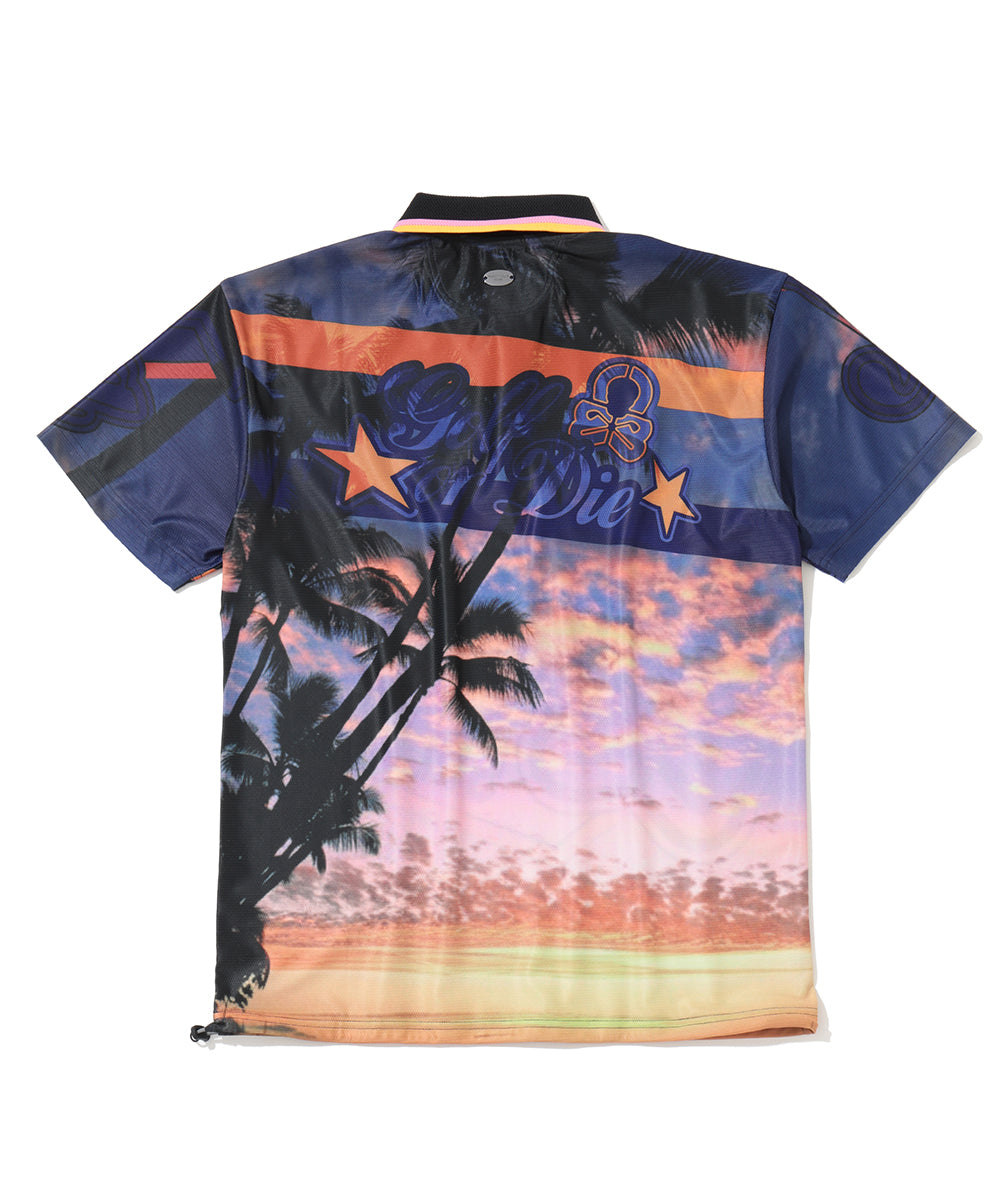 Saints Palm Cinch Mesh Polo | MEN