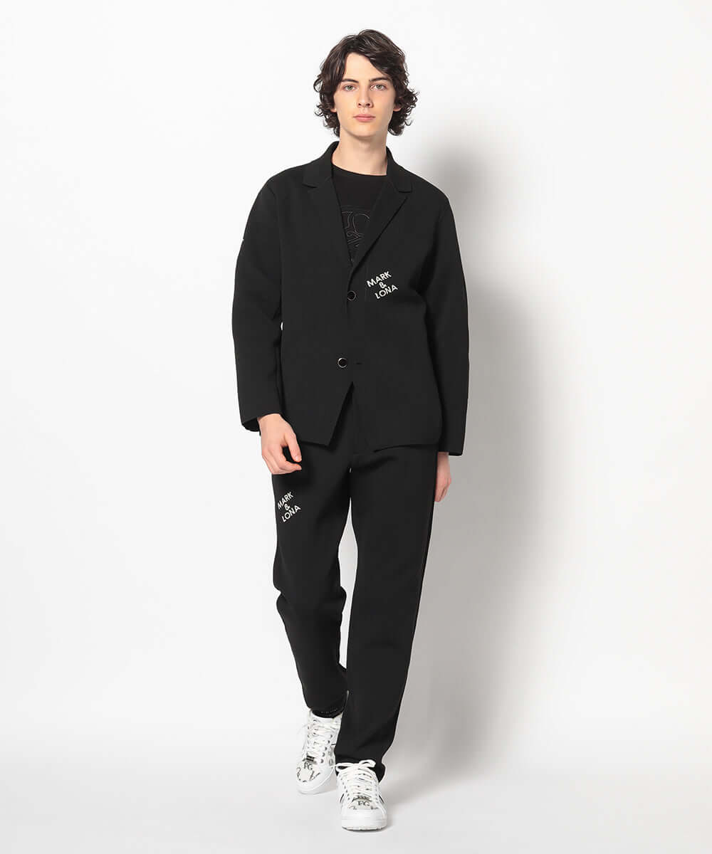 Gridline Stretch Knit Blazer | MEN