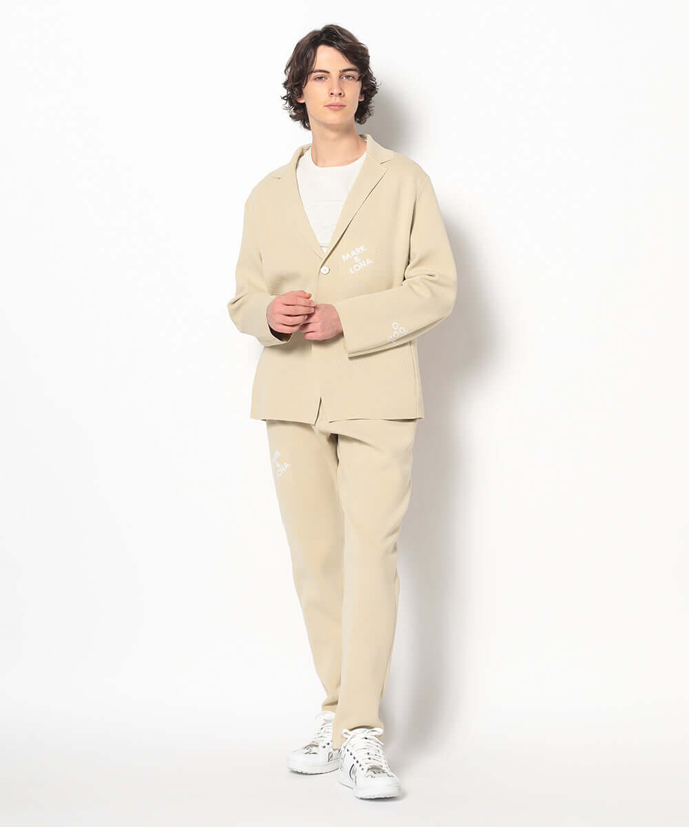 Gridline Stretch Knit Blazer | MEN