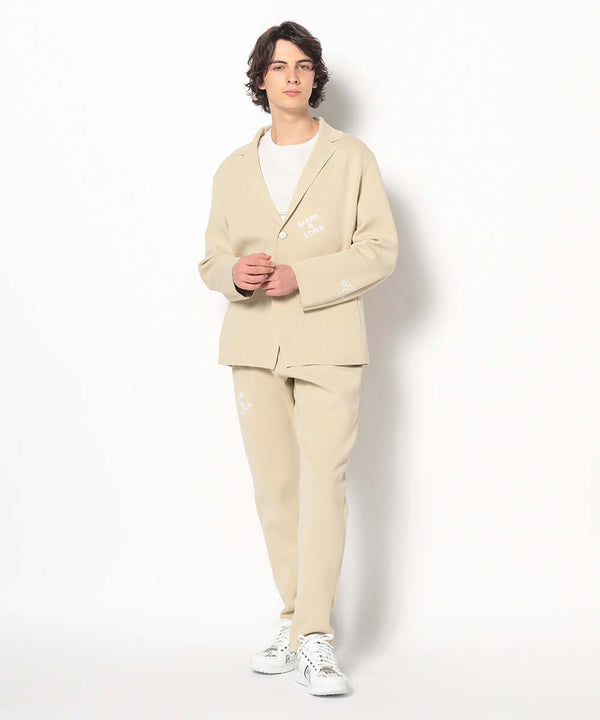 Gridline Stretch Knit Blazer | MEN