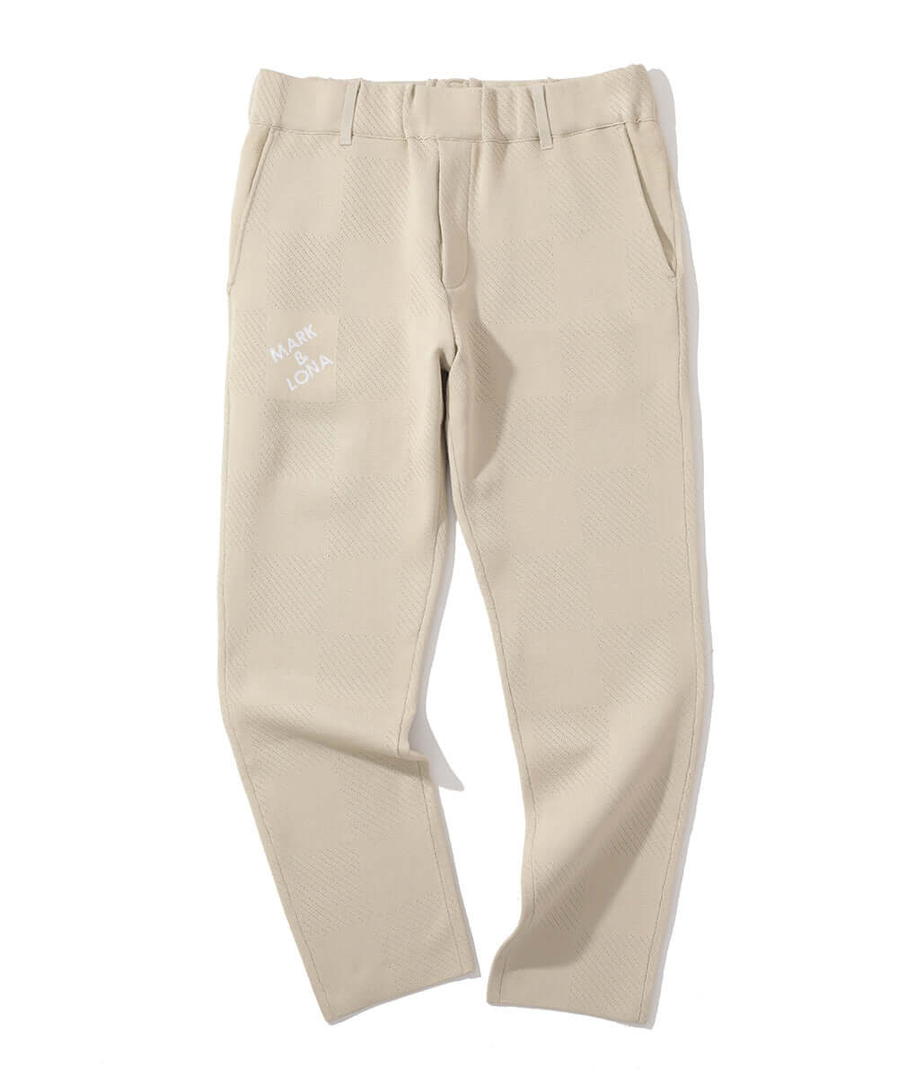 Gridline Stretch Knit Pants | MEN