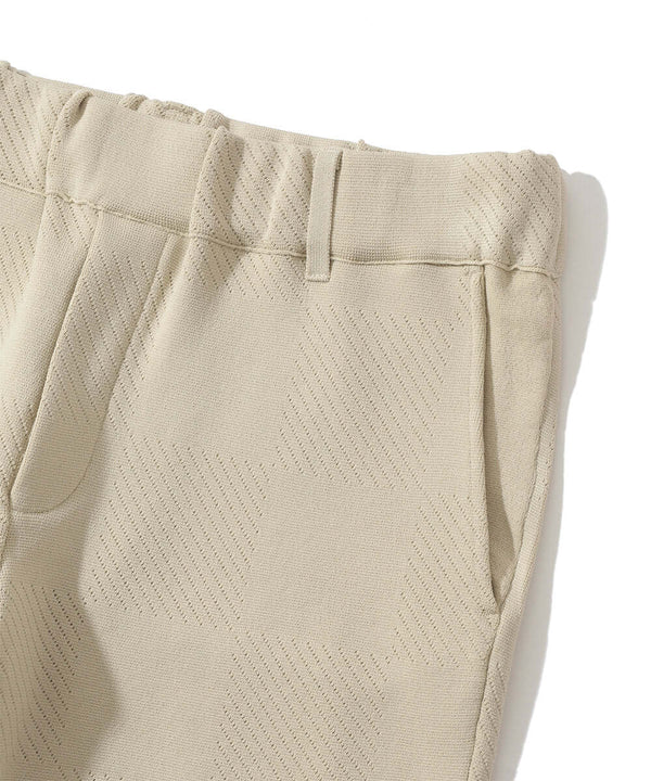 Gridline Stretch Knit Pants | MEN