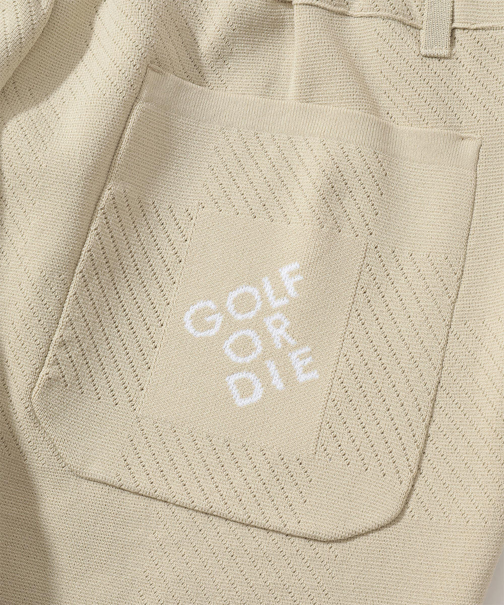 Gridline Stretch Knit Pants | MEN