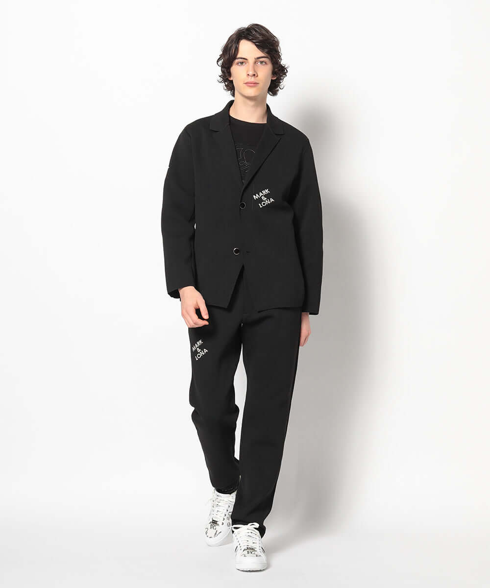 Gridline Stretch Knit Pants | MEN