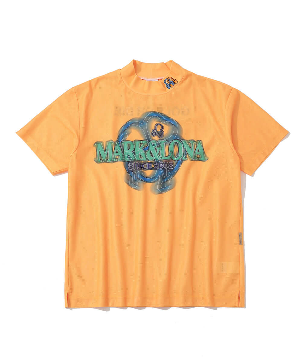 Clava Mesh Jacquard Mock Neck | MEN