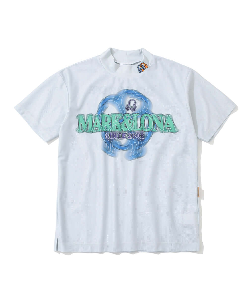 Clava Mesh Jacquard Mock Neck | MEN