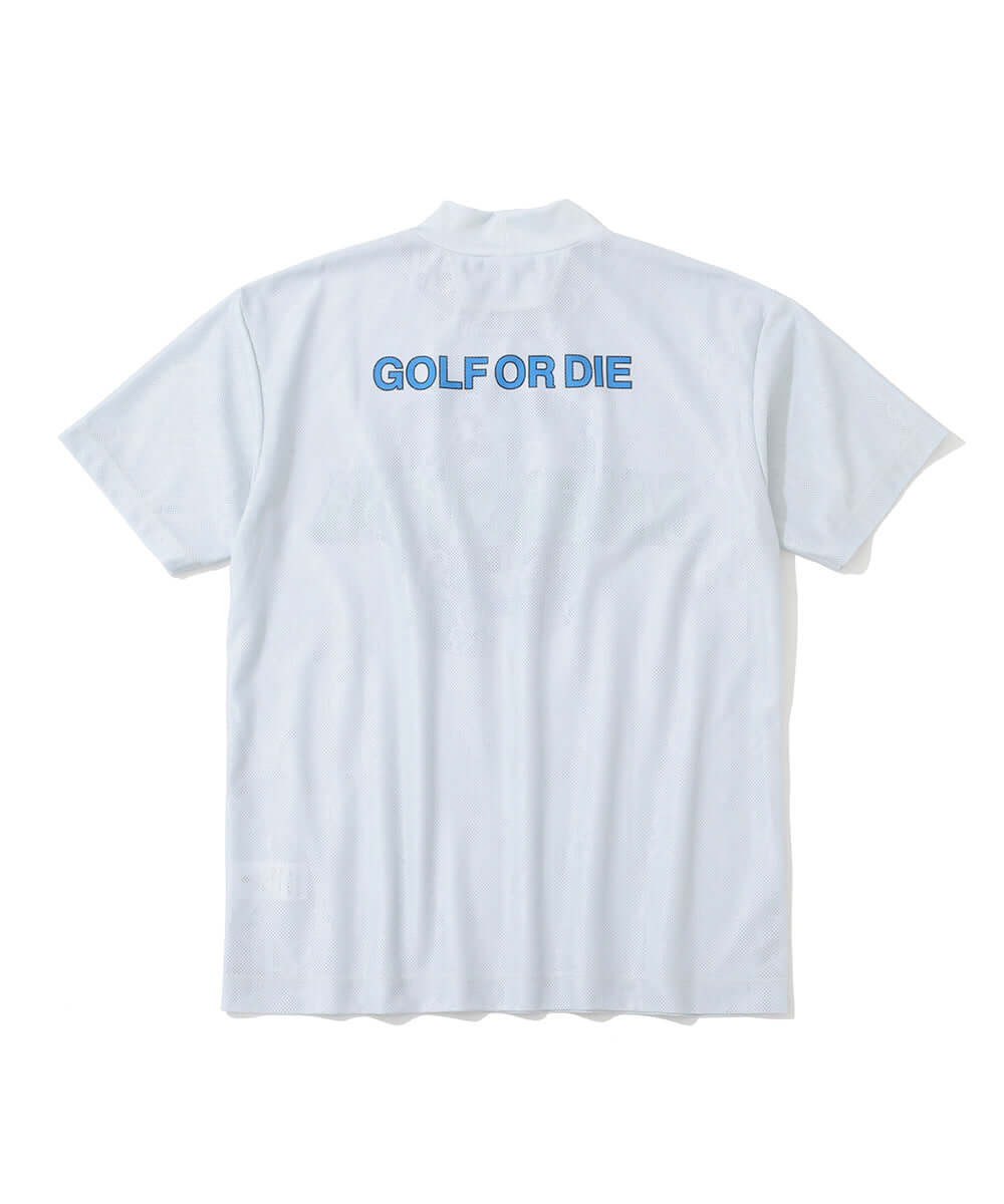 Clava Mesh Jacquard Mock Neck | MEN