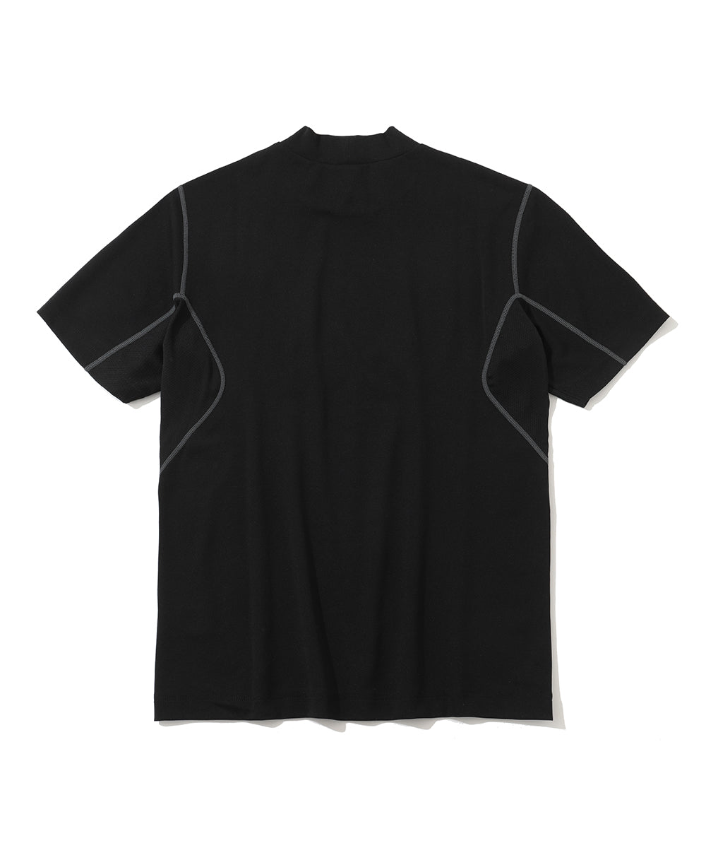 D.D Contrast Poly Blended Mock  | MEN