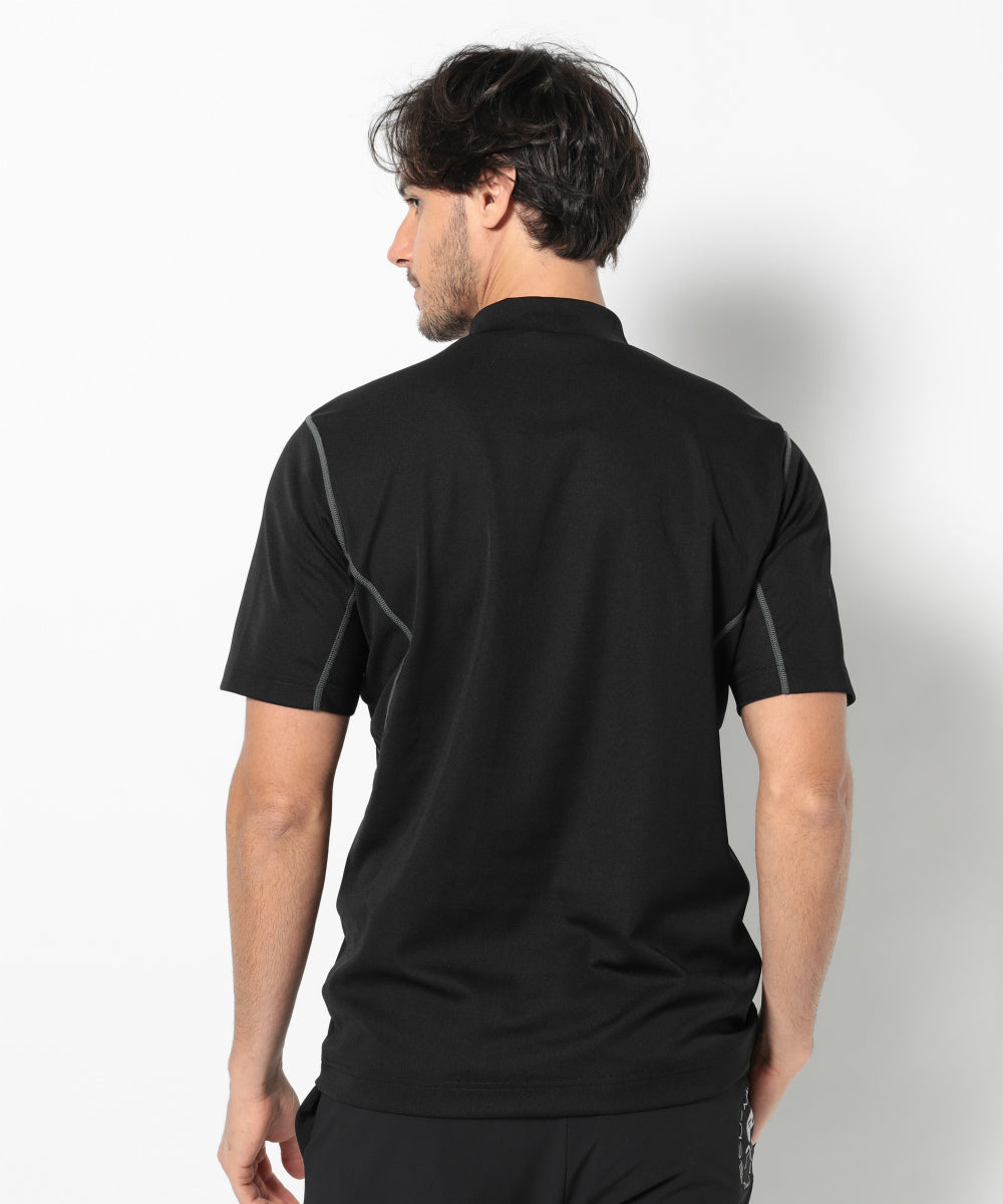 D.D Contrast Poly Blended Mock  | MEN