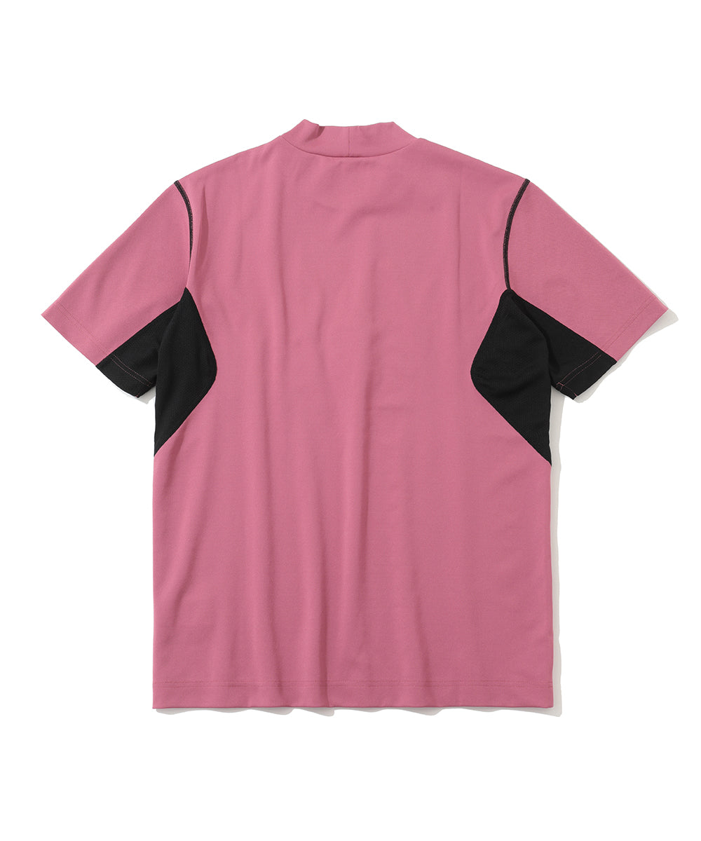 D.D Contrast Poly Blended Mock  | MEN