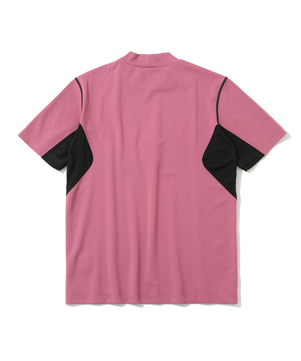 D.D Contrast Poly Blended Mock  | MEN