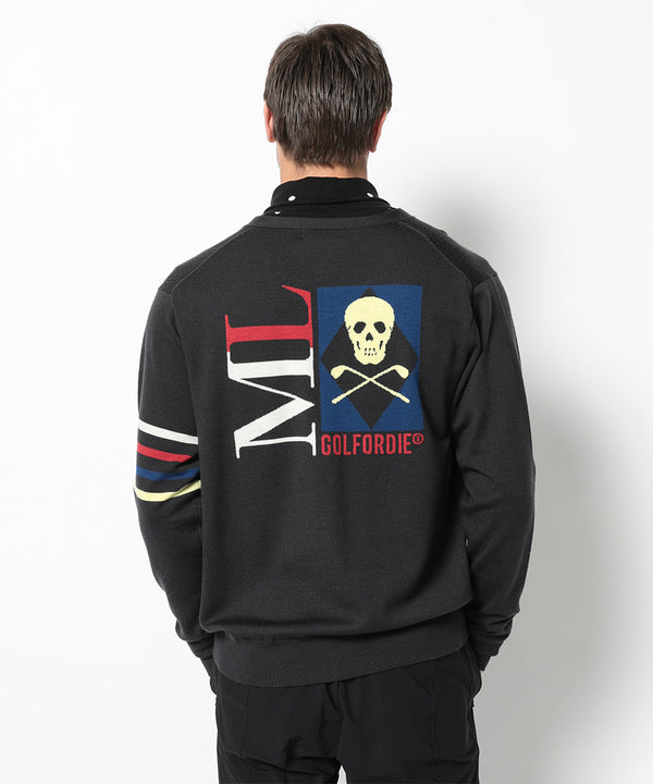 Quadro Silky Wool Cardigan | MEN