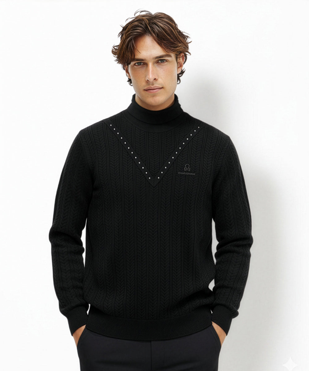 H-Bone Swarovski Layered Knit | MEN