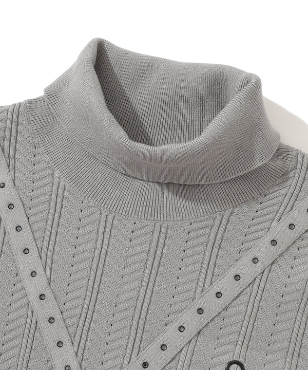 H-Bone Swarovski Layered Knit | MEN
