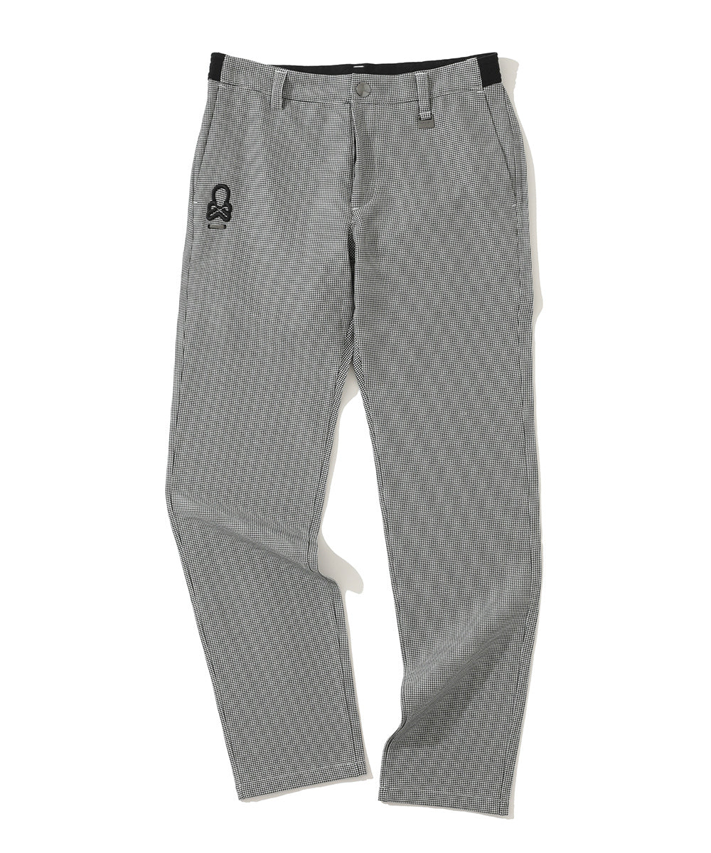 G.D Houndstooth Poly Flex Trousers  | MEN