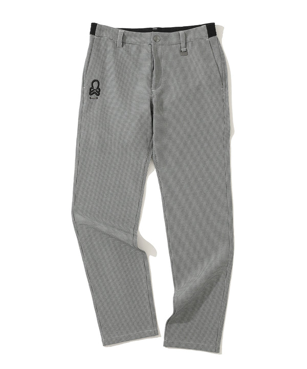 G.D Houndstooth Poly Flex Trousers  | MEN