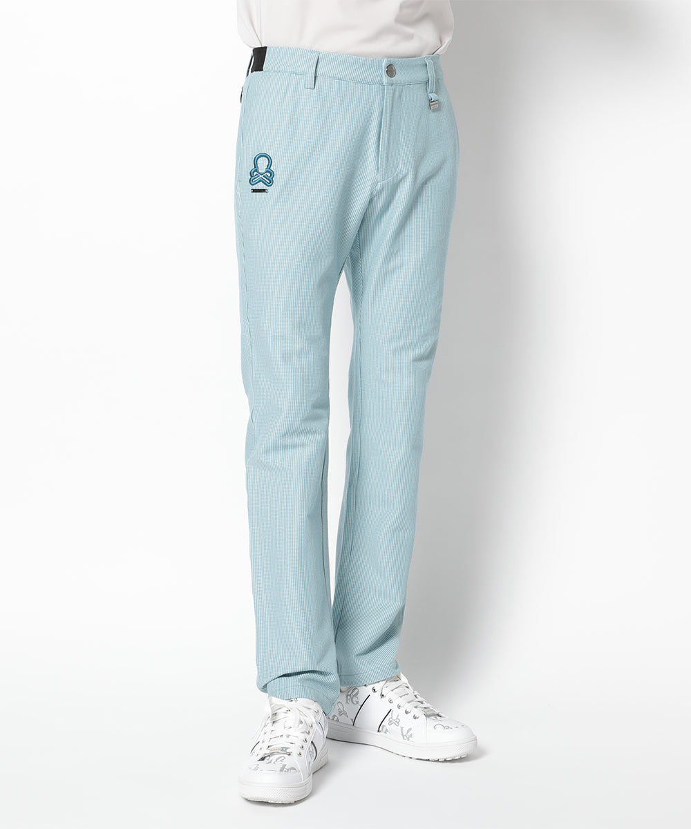 G.D Houndstooth Poly Flex Trousers  | MEN