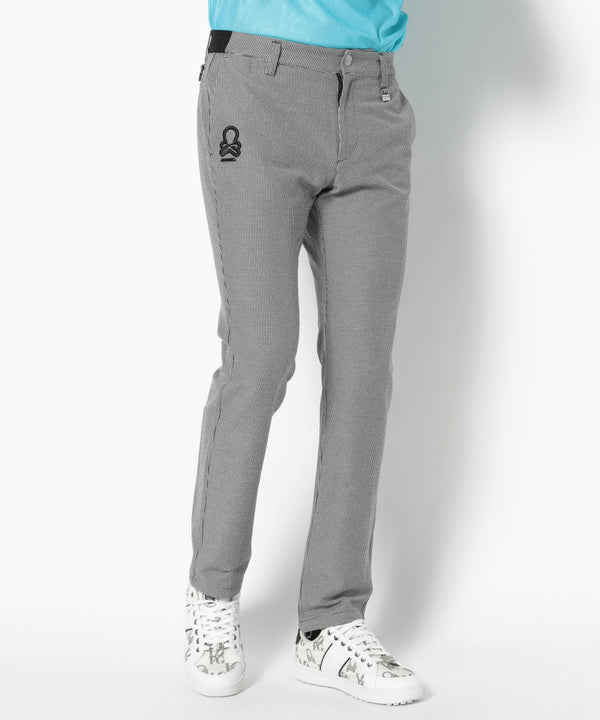 G.D Houndstooth Poly Flex Trousers  | MEN