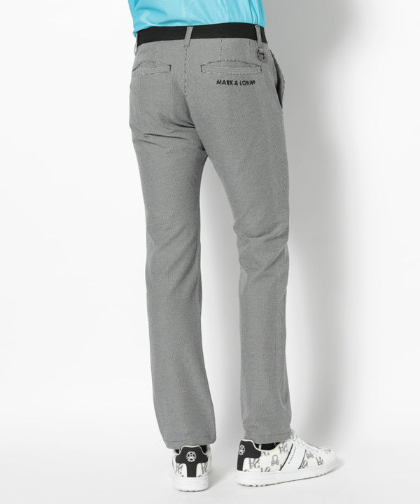 G.D Houndstooth Poly Flex Trousers  | MEN