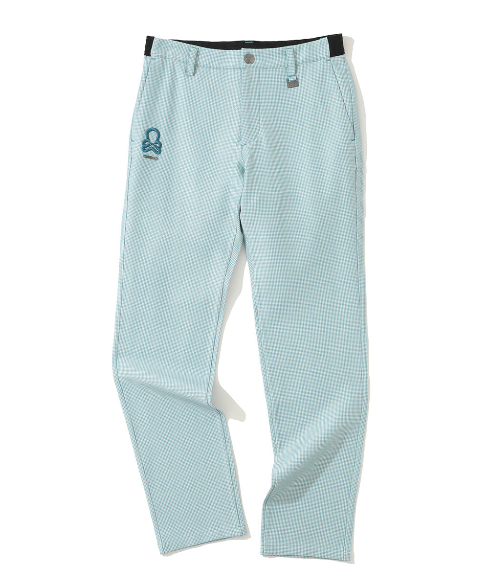 G.D Houndstooth Poly Flex Trousers  | MEN