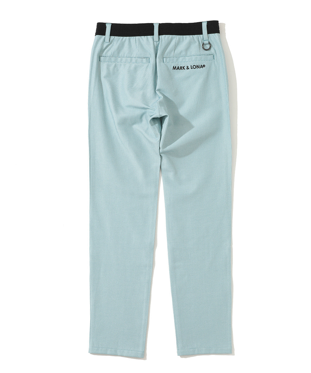 G.D Houndstooth Poly Flex Trousers  | MEN