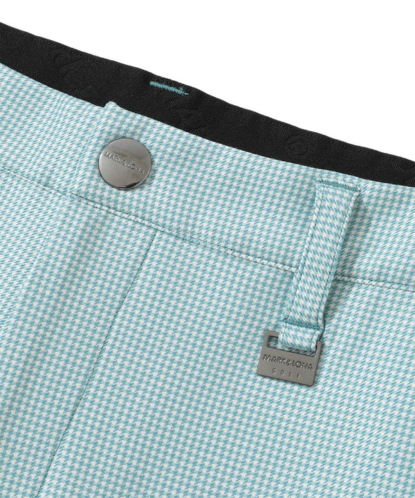 G.D Houndstooth Poly Flex Trousers  | MEN