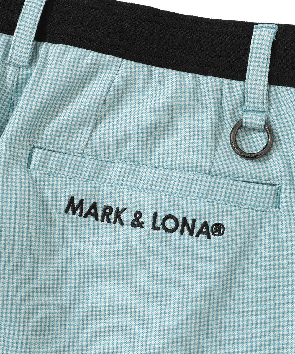 G.D Houndstooth Poly Flex Trousers  | MEN