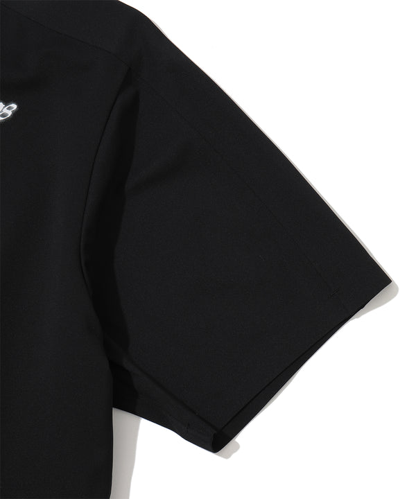 Icon Skull Stretch Nylon Piqué Mock | MEN