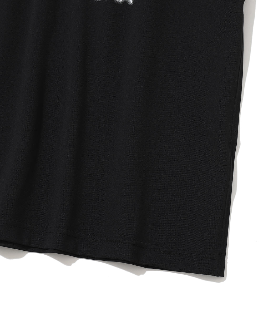 Icon Skull Stretch Nylon Piqué Mock | MEN