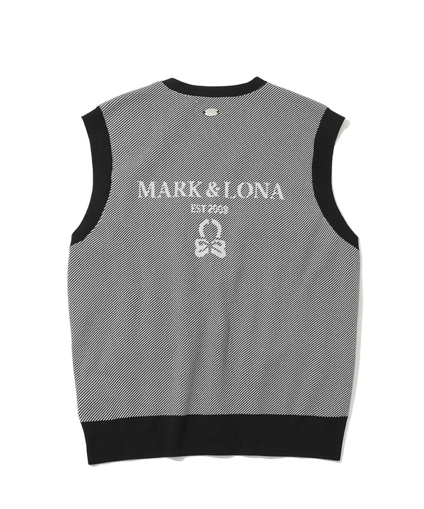 Gauge Camouflage Knit Vest | MEN