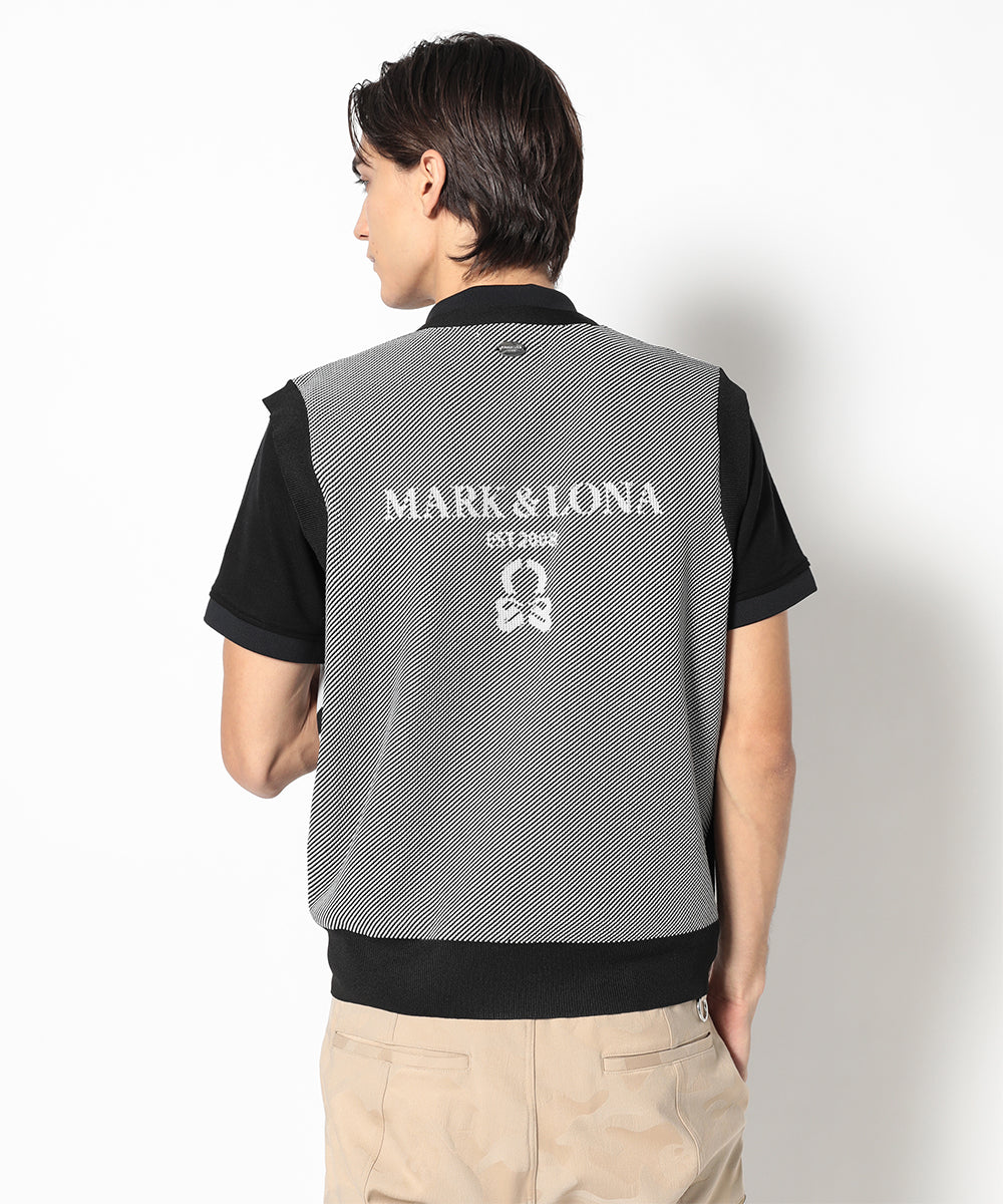 Gauge Camouflage Knit Vest | MEN