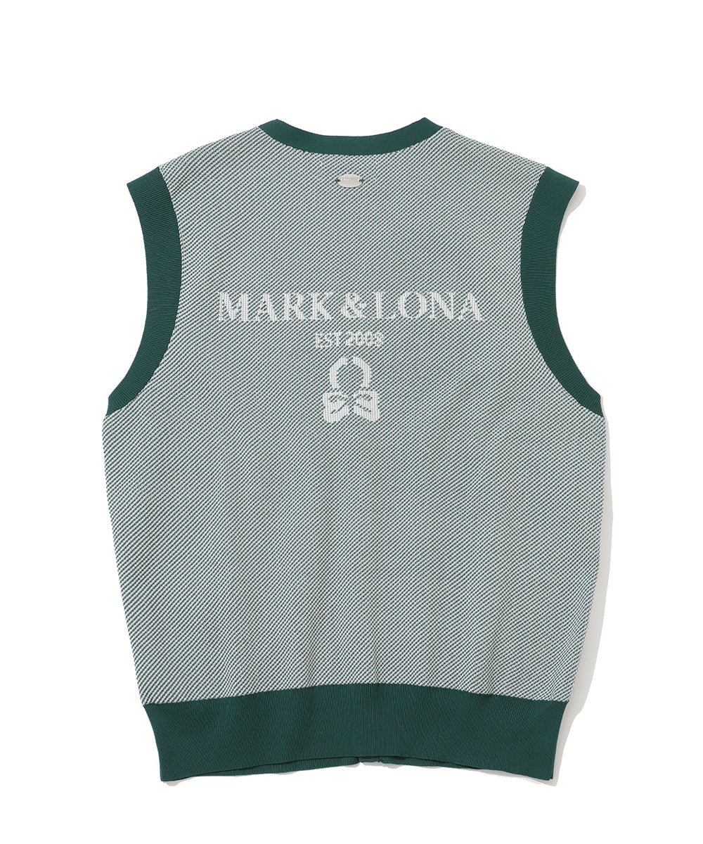 Gauge Camouflage Knit Vest | MEN