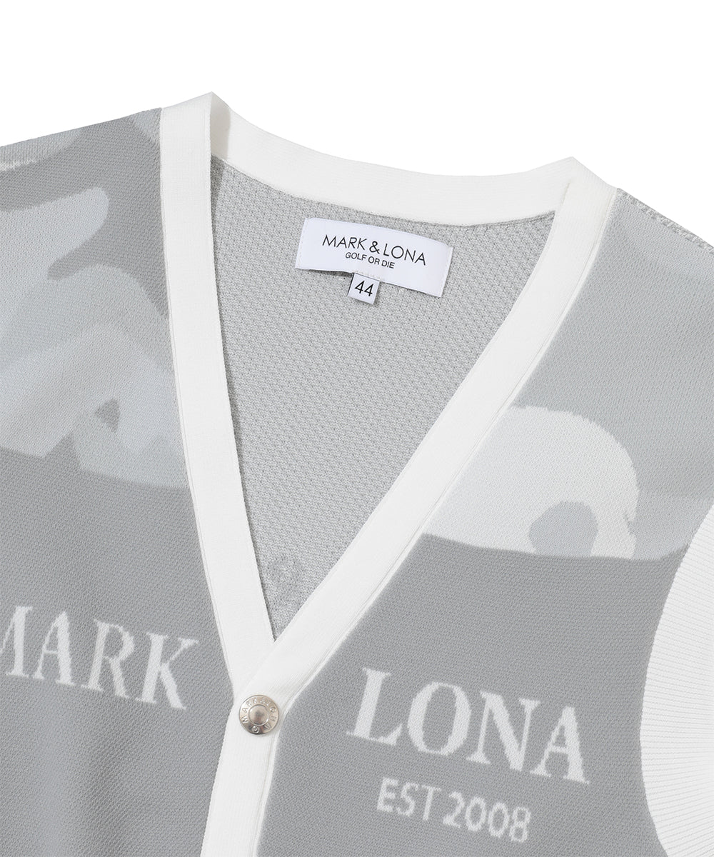 Gauge Camouflage Knit Vest | MEN