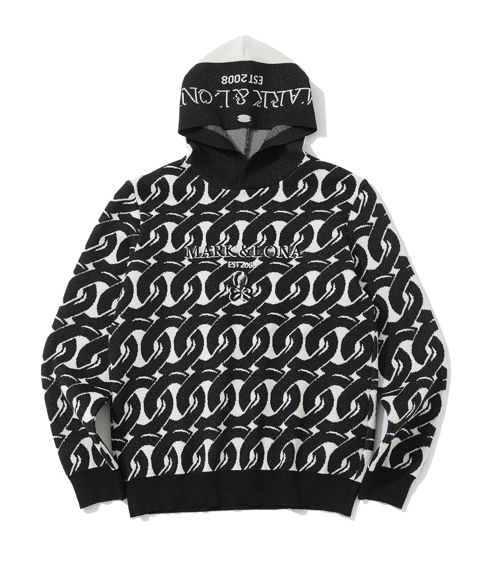 Noah Jacquard Knit Hoodie | MEN