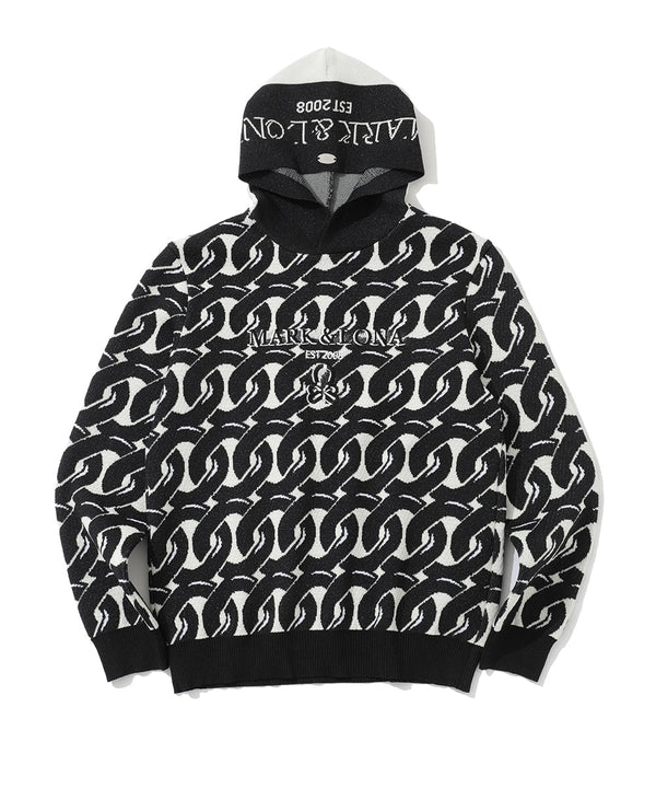 Noah Jacquard Knit Hoodie | MEN