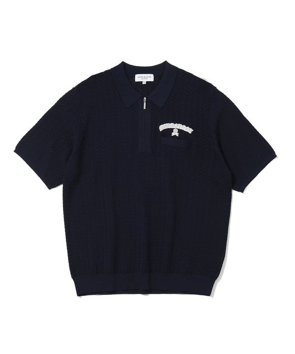 Sovereign Geometric Knit Polo | MEN