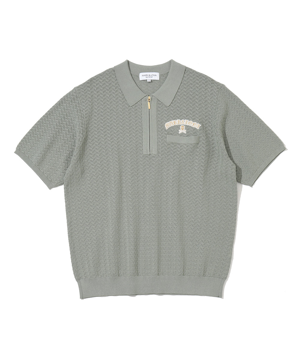 Sovereign Geometric Knit Polo | MEN