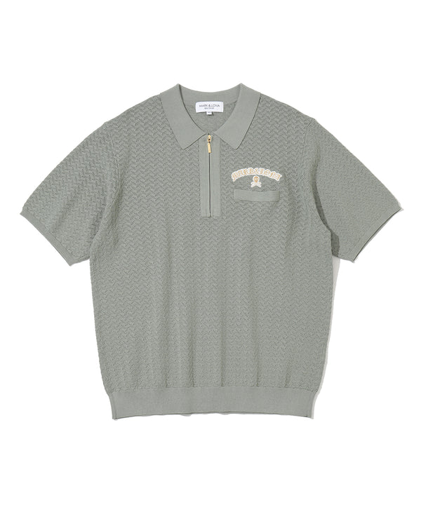Sovereign Geometric Knit Polo | MEN