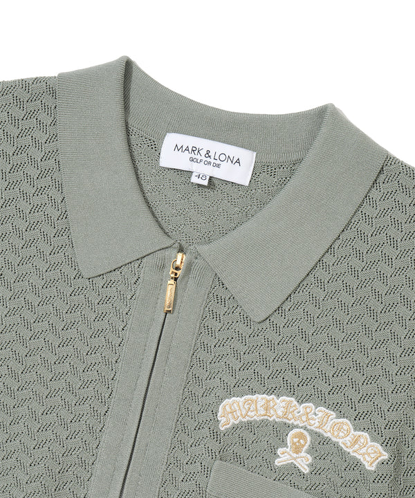 Sovereign Geometric Knit Polo | MEN