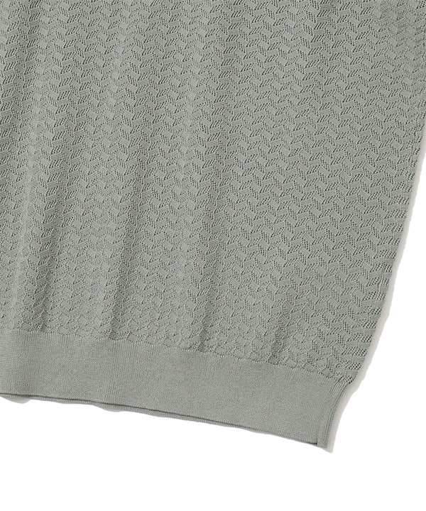 Sovereign Geometric Knit Polo | MEN