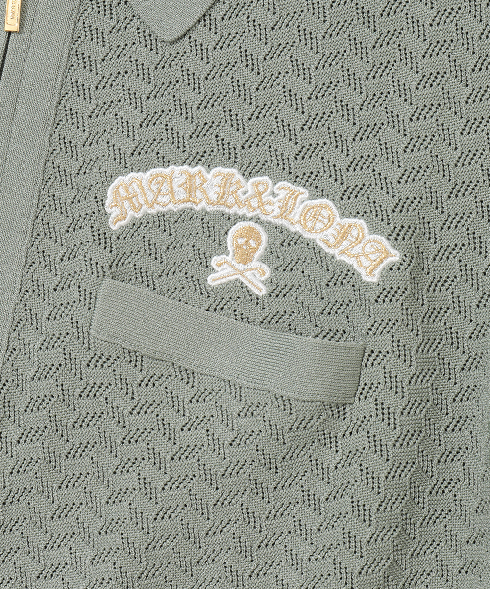 Sovereign Geometric Knit Polo | MEN