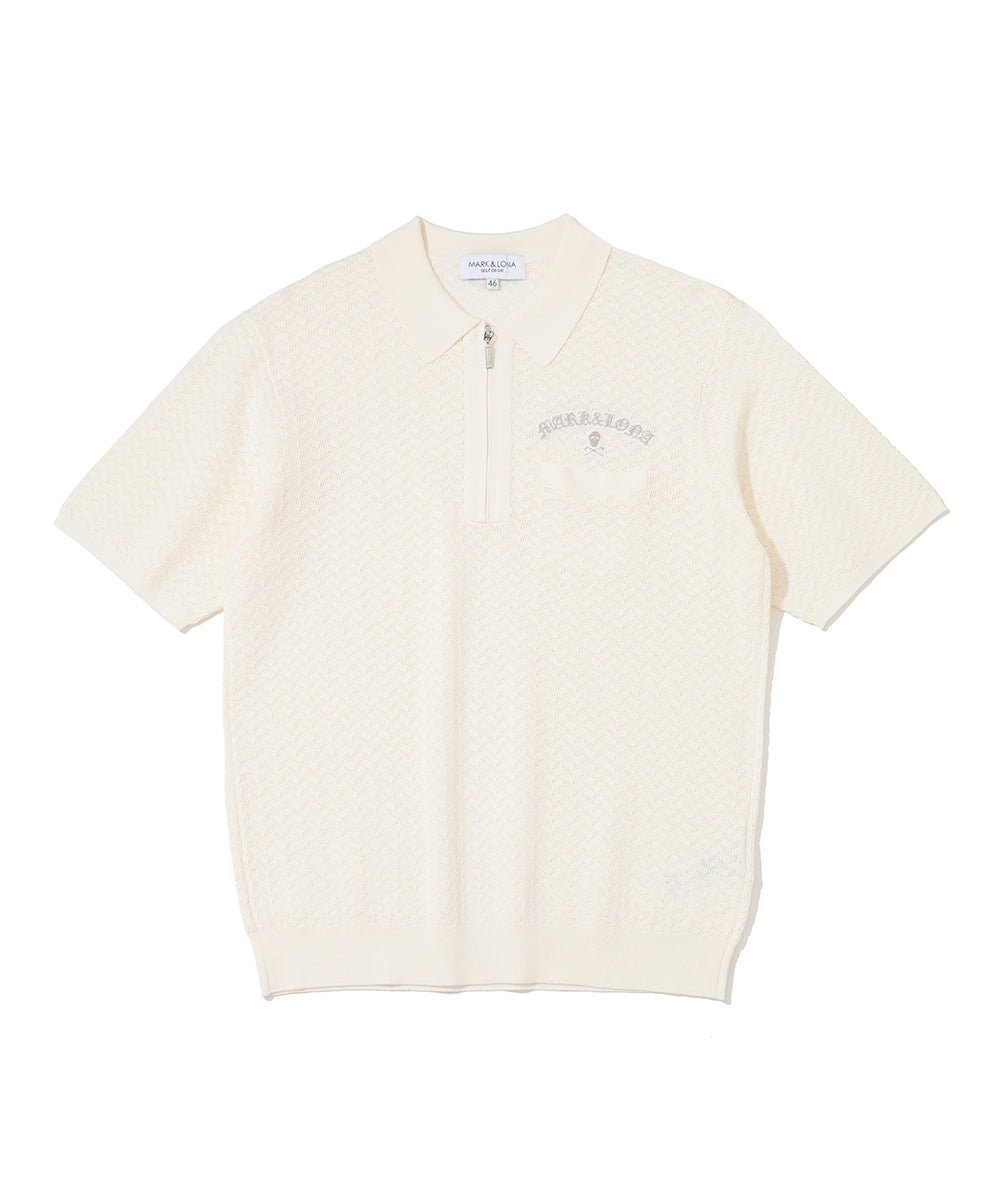 Sovereign Geometric Knit Polo | MEN