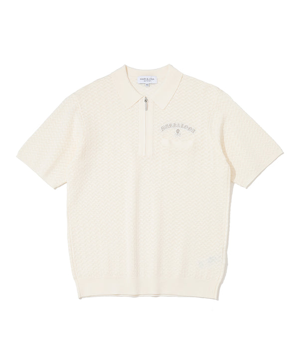 Sovereign Geometric Knit Polo | MEN