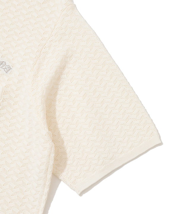 Sovereign Geometric Knit Polo | MEN