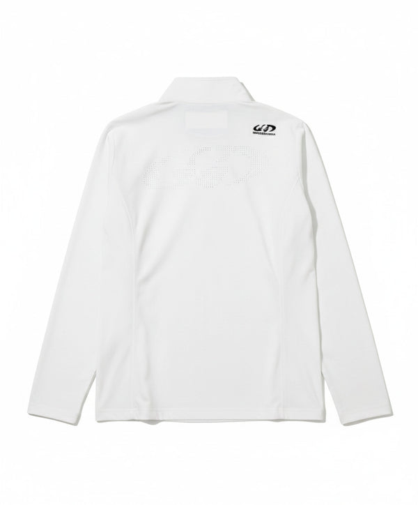 Axis Stand Zip Strech Pique Shirt | MEN